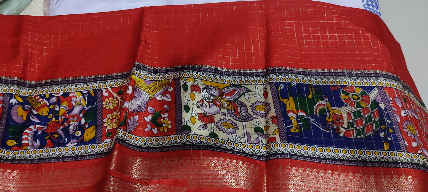 Kalamkari Printed Saree