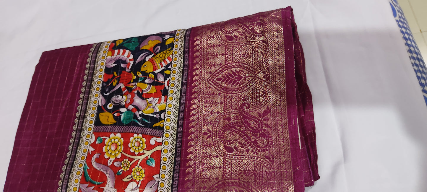 Kalamkari Printed Saree