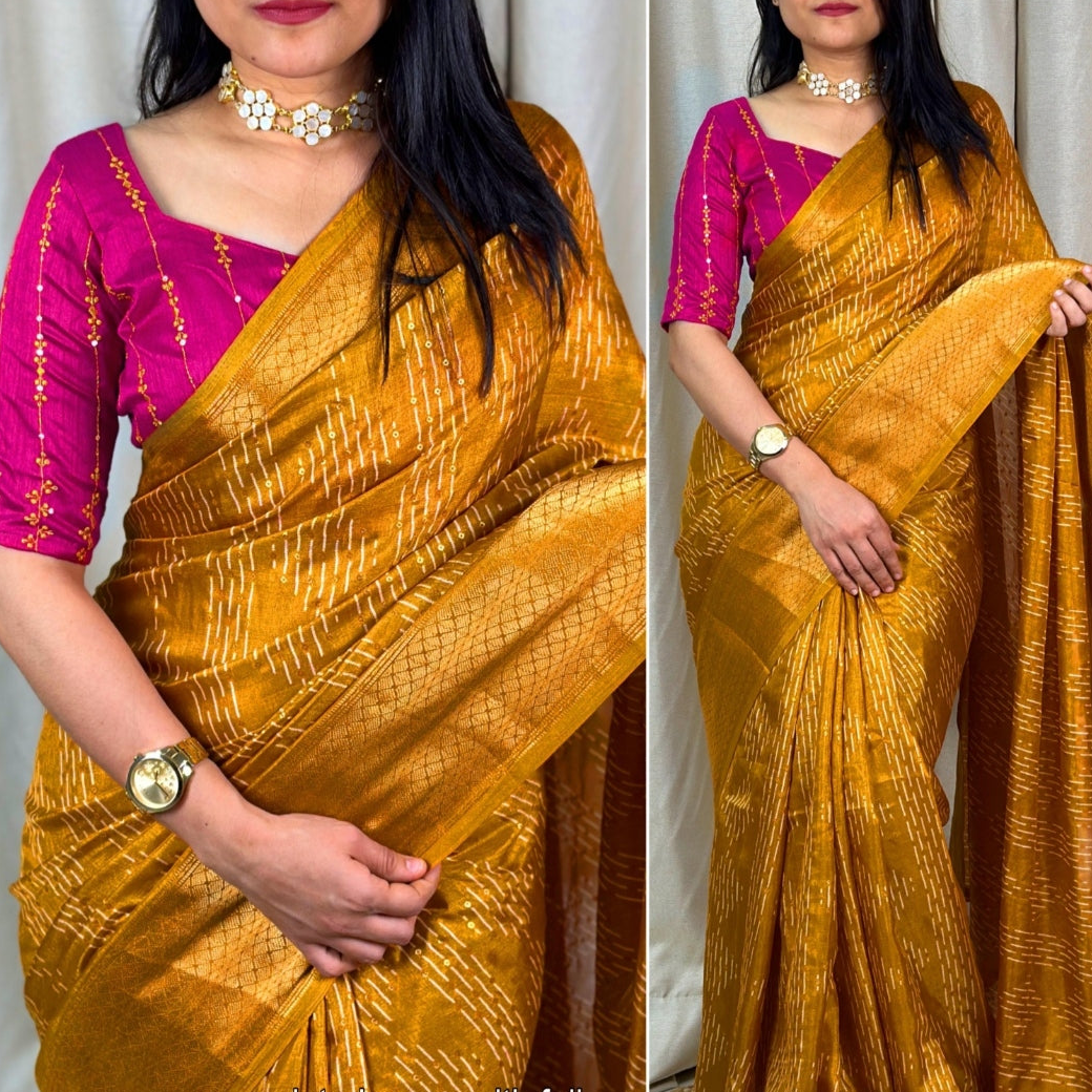 Muslin cotton Saree