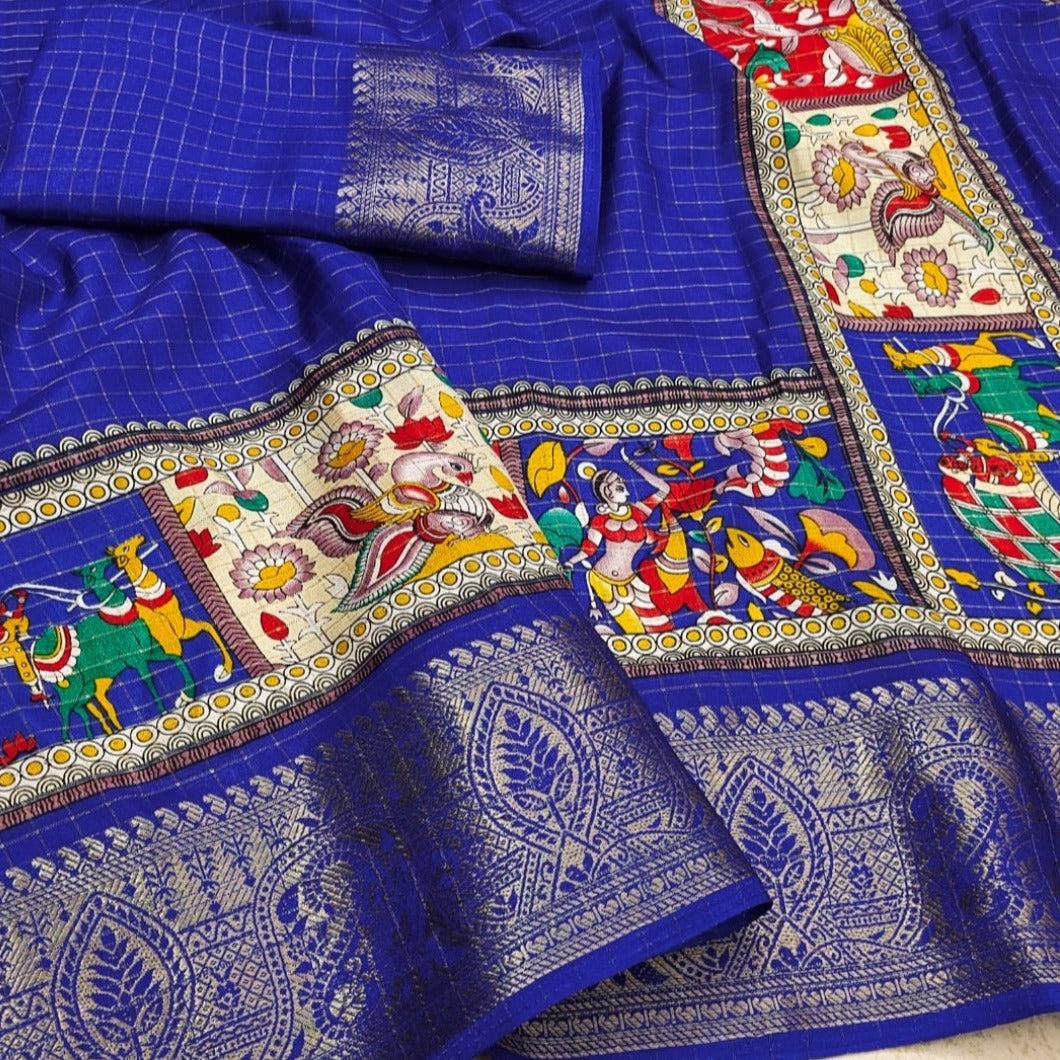 Kalamkari Printed Saree