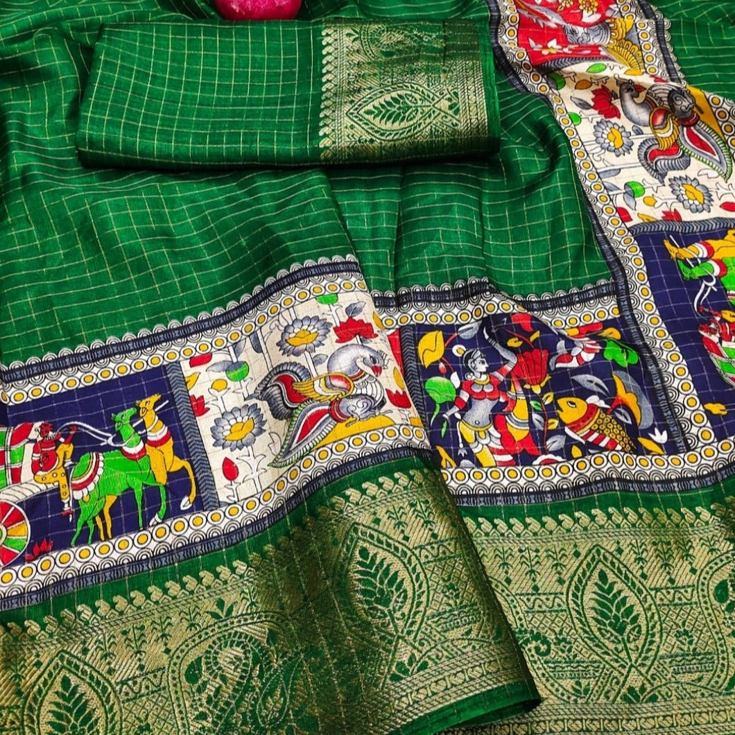 Kalamkari Printed Saree