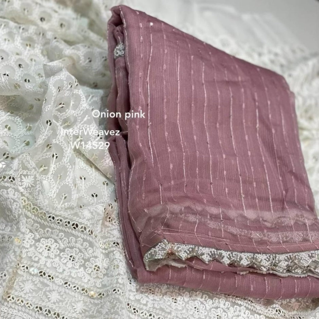 Kaddhi linen saree