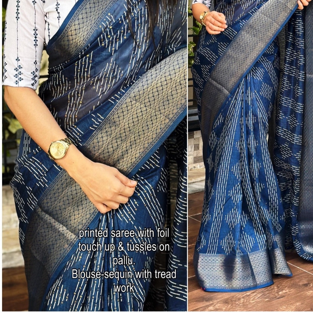 Muslin cotton Saree