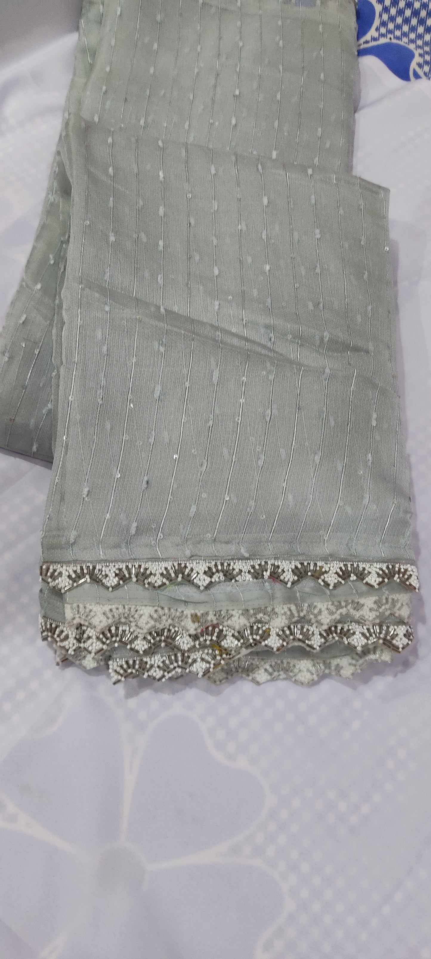 Kaddhi linen saree