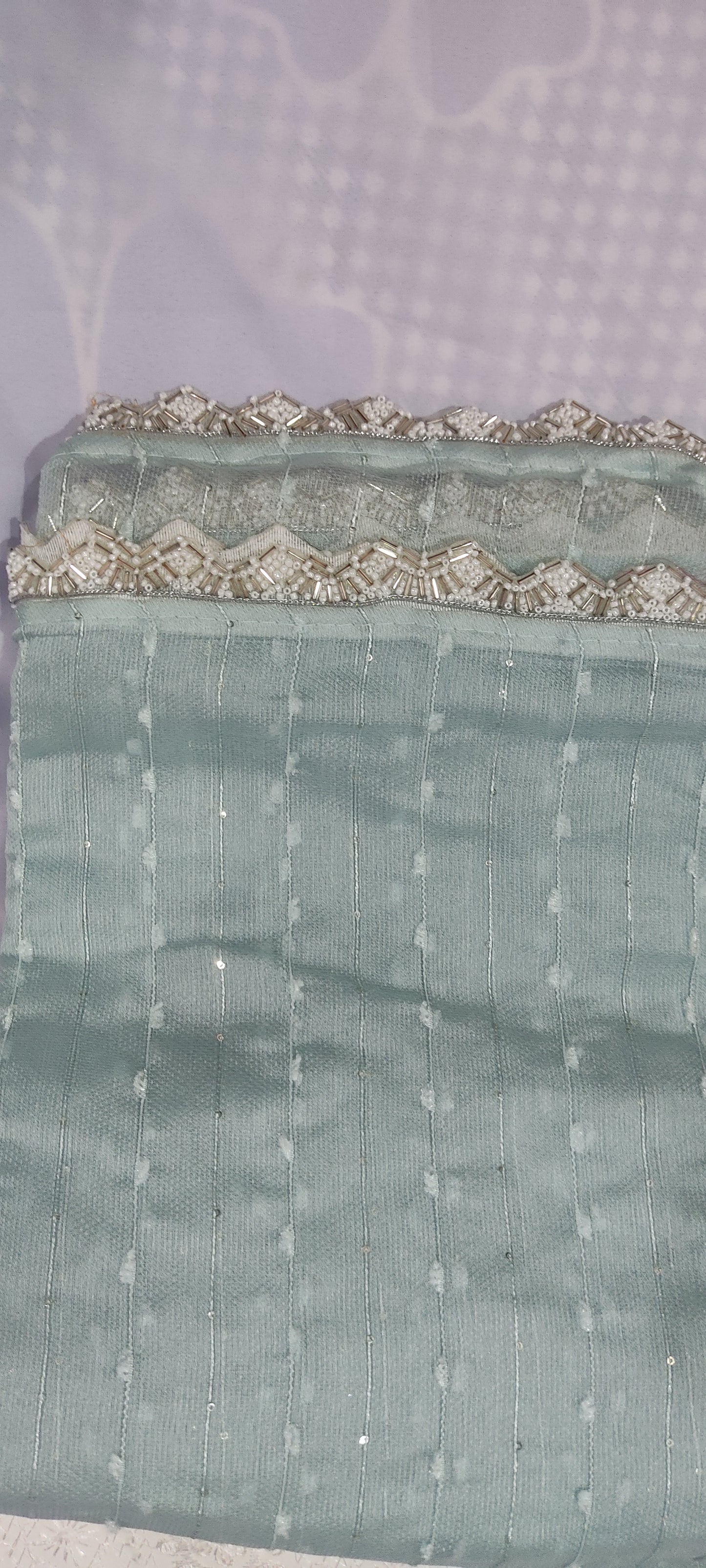 Kaddhi linen saree