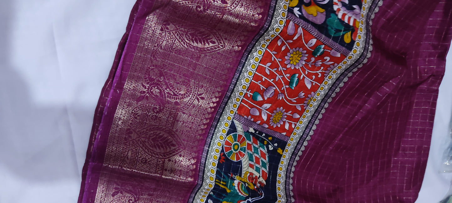 Kalamkari Printed Saree